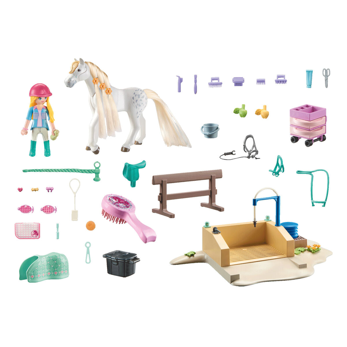 Playset Playmobil 71354 Horses of Waterfall 86 Peças - EcoNest