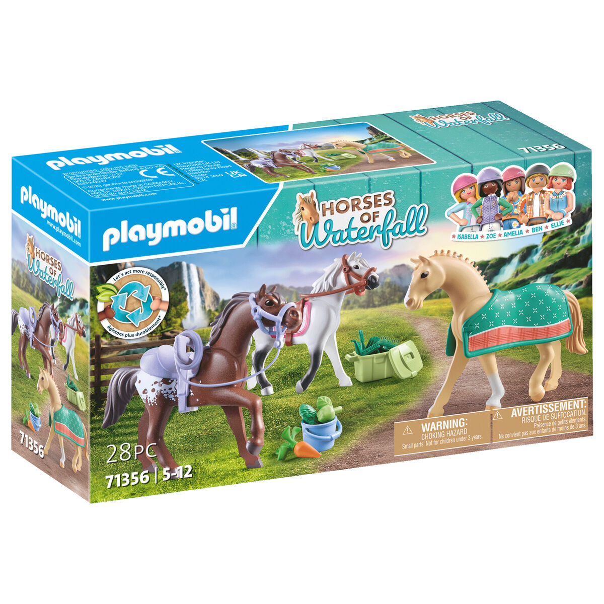 Playset Playmobil 71356 Horses of Waterfall 28 Peças - EcoNest