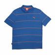 Polo de Manga Curta Homem Puma Jacquard Azul - EcoNest