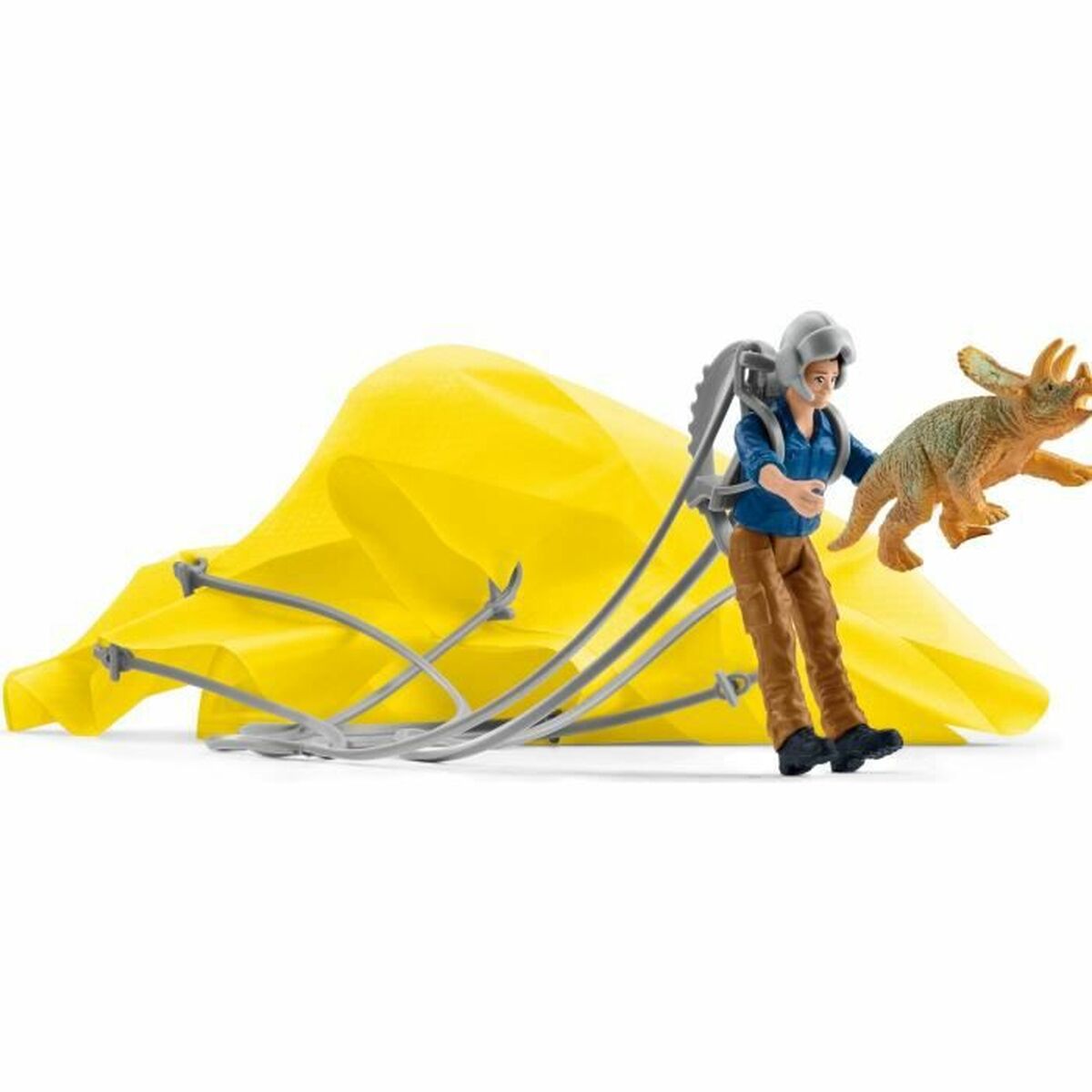 Playset Schleich Parachute Rescue Dinossauro - EcoNest