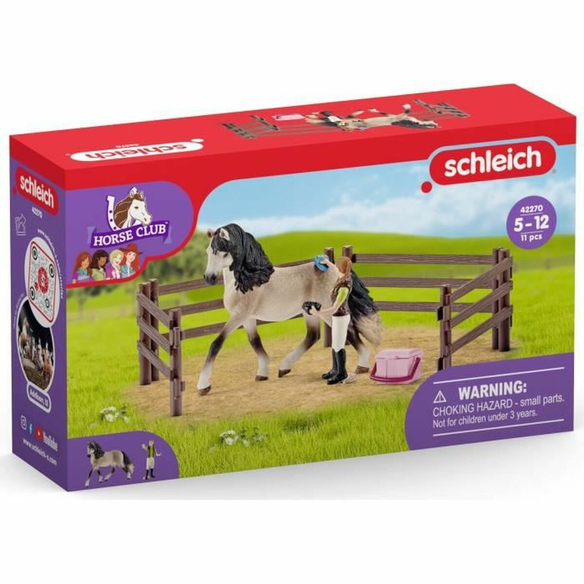 Playset Schleich Andalusian horses care kit Plástico - EcoNest