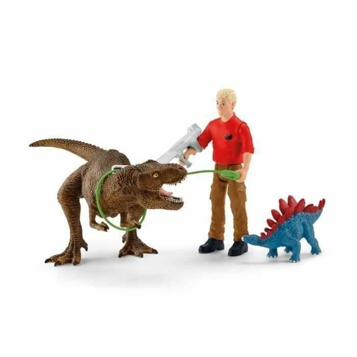 Playset Schleich Tyrannosaurus Rex Attack 41465 5 Peças - EcoNest