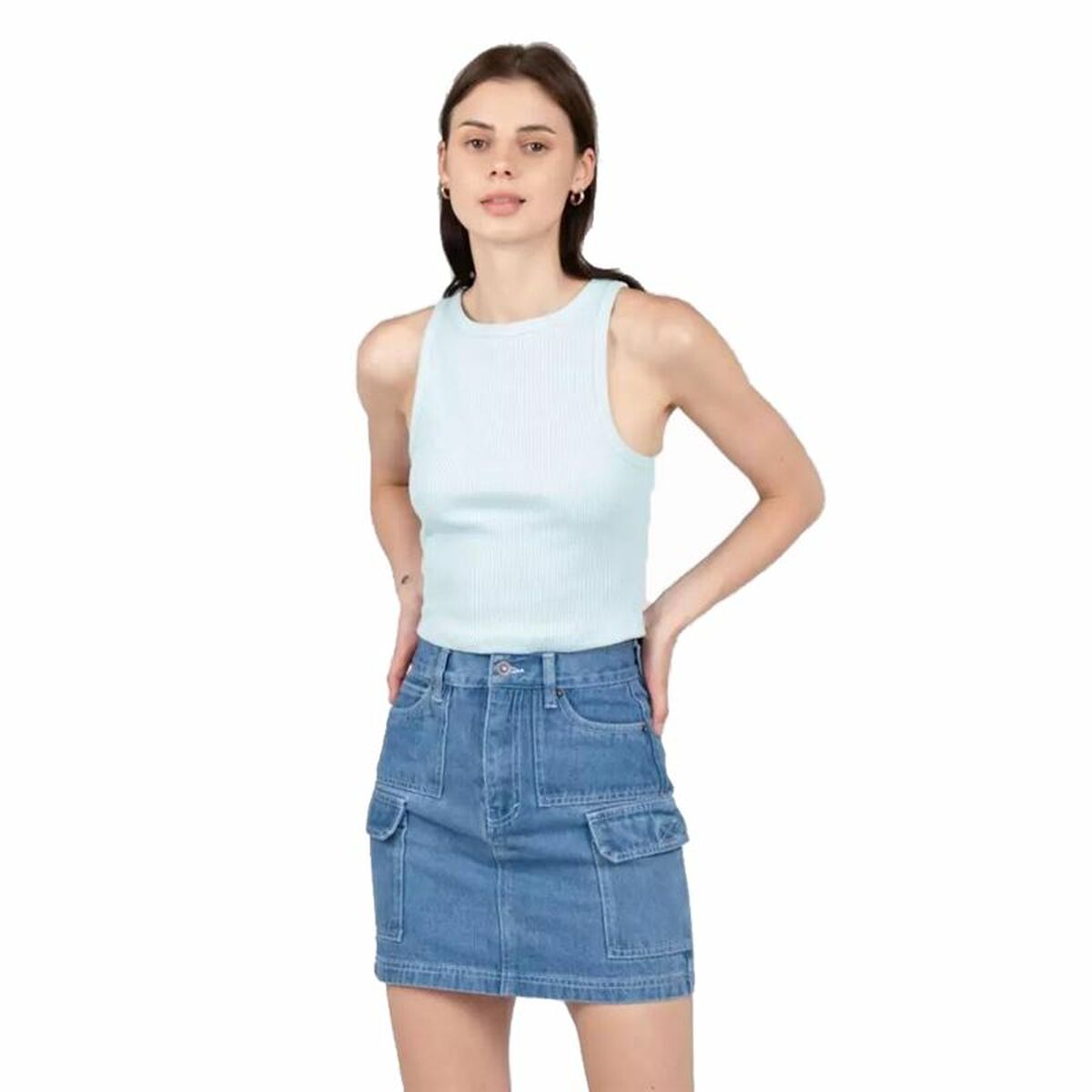 Camisola para adultos 24COLOURS Casual Azul Azul Claro - EcoNest