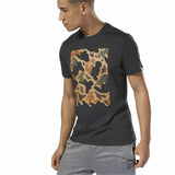 Camisola de Manga Curta Homem Reebok Sportswear Training Camuflagem Preto - EcoNest