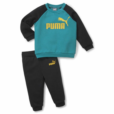 Fato de Treino para Bebé Puma Minicat Essentials Preto Azul - EcoNest