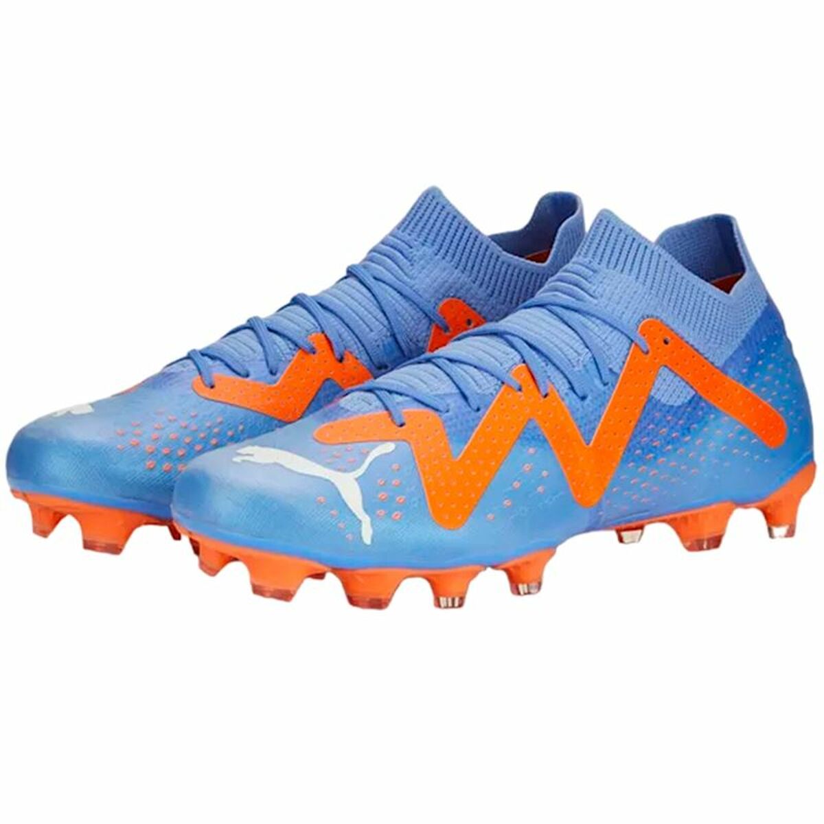 Chuteiras para Adultos Puma Future Match Fg/Ag Glimmer Azul Laranja Mulher - EcoNest