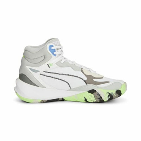 Sapatilhas de Basquetebol para Adultos Puma Playmaker Pro Mid Branco - EcoNest