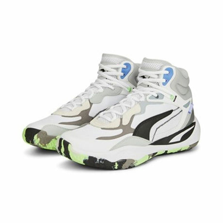 Sapatilhas de Basquetebol para Adultos Puma Playmaker Pro Mid Branco - EcoNest