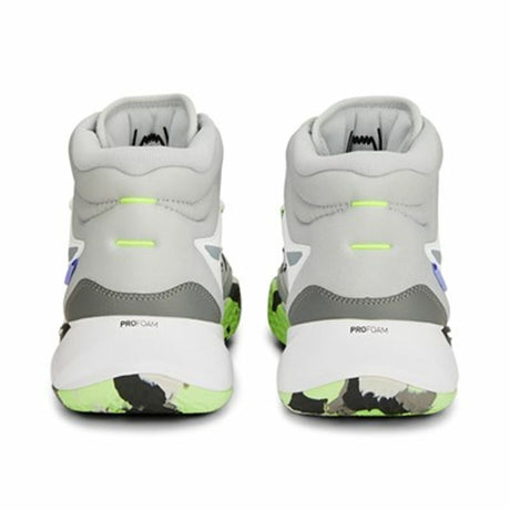 Sapatilhas de Basquetebol para Adultos Puma Playmaker Pro Mid Branco - EcoNest