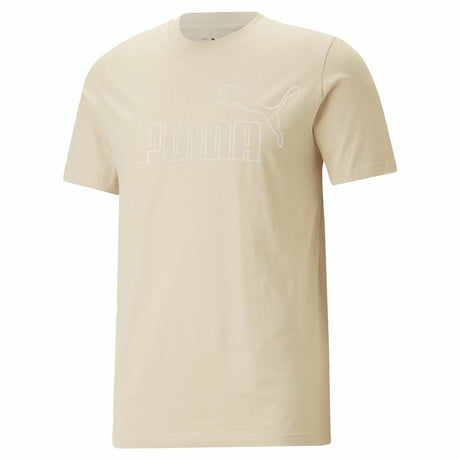 Camisola de Manga Curta Puma Essentials Elevated Bege Unissexo - EcoNest
