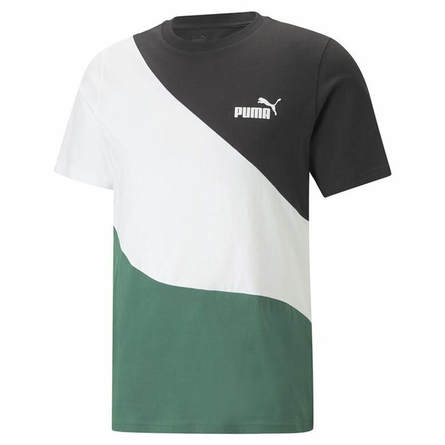 T-shirt Puma Power Cat Verde Homem - EcoNest