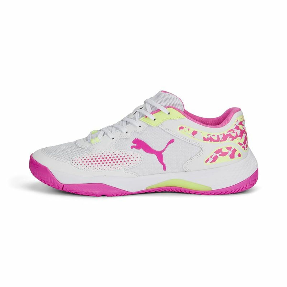 Sapatilhas de Pádel para Adultos Puma Solarcourt RCT Branco Cor de Rosa - EcoNest