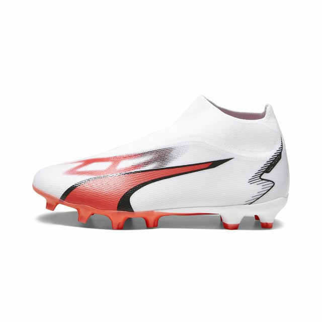 Chuteiras para Adultos Puma Ultra Match+ Ll Fg/A Branco Vermelho - EcoNest