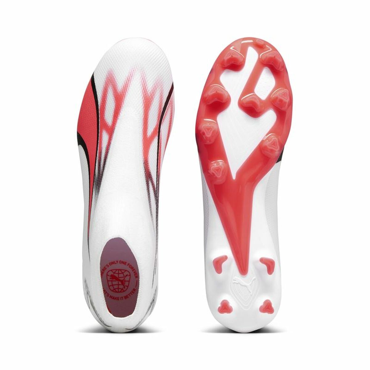 Chuteiras para Adultos Puma Ultra Match+ Ll Fg/A Branco Vermelho - EcoNest