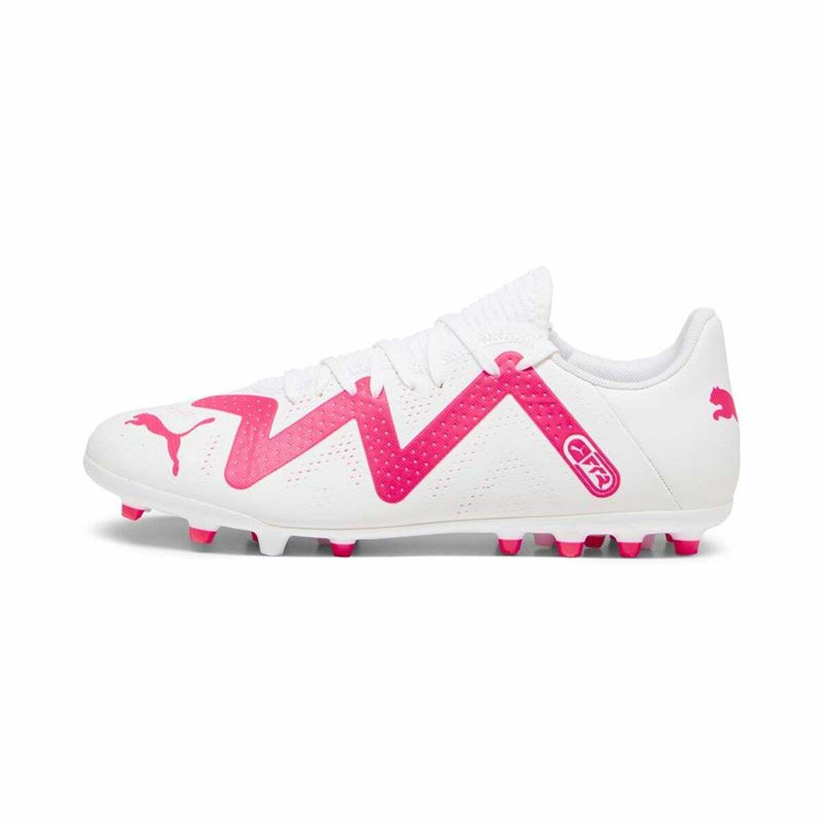 Chuteiras para Adultos Puma Future Play MG Branco Fúcsia - EcoNest