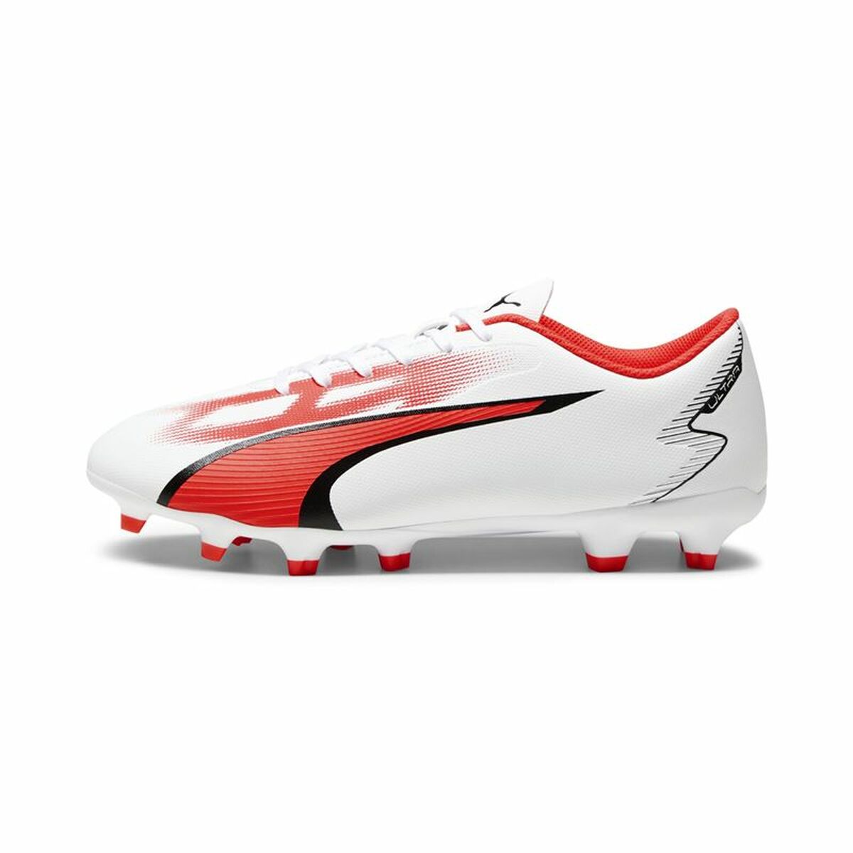 Chuteiras para Adultos Puma Ultra Play FG/AG Branco Vermelho - EcoNest