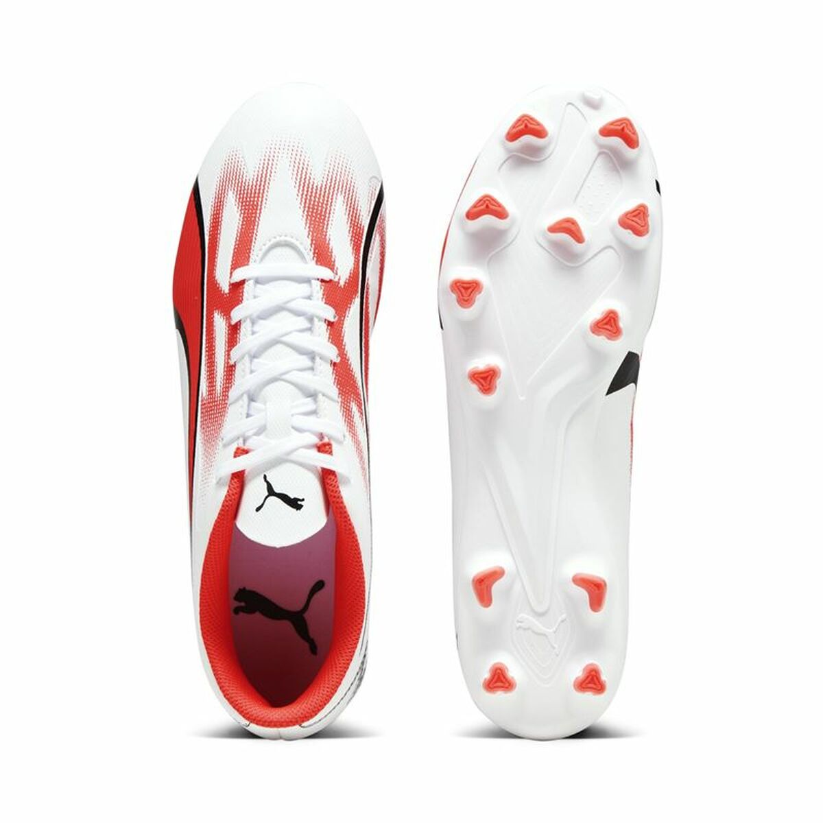 Chuteiras para Adultos Puma Ultra Play FG/AG Branco Vermelho - EcoNest