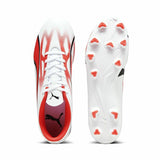 Chuteiras para Adultos Puma Ultra Play FG/AG Branco Vermelho - EcoNest