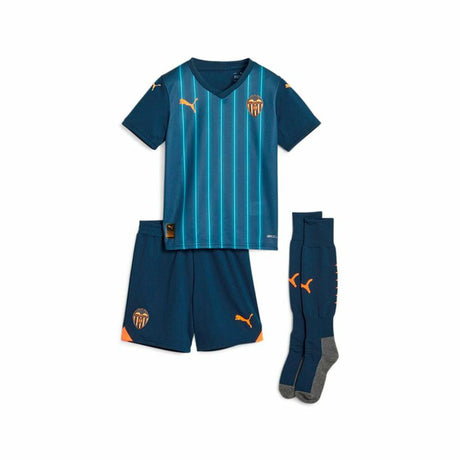 T-Shirt de Futebol para Crianças Puma Valencia C.F Away Azul 1-2 anos - EcoNest