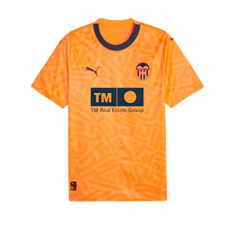 T-Shirt de Futebol de Manga Curta Homem Puma Valencia CF 3rd Kit 23/24 Laranja - EcoNest