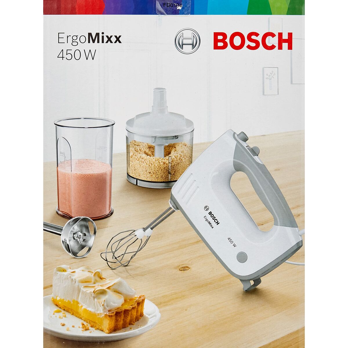 Batedora de Mão BOSCH MFQ36480 Branco Cinzento 450 W - EcoNest