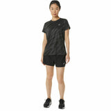 Camisola de Manga Curta Mulher Asics Core All Over Print Preto Mulher - EcoNest