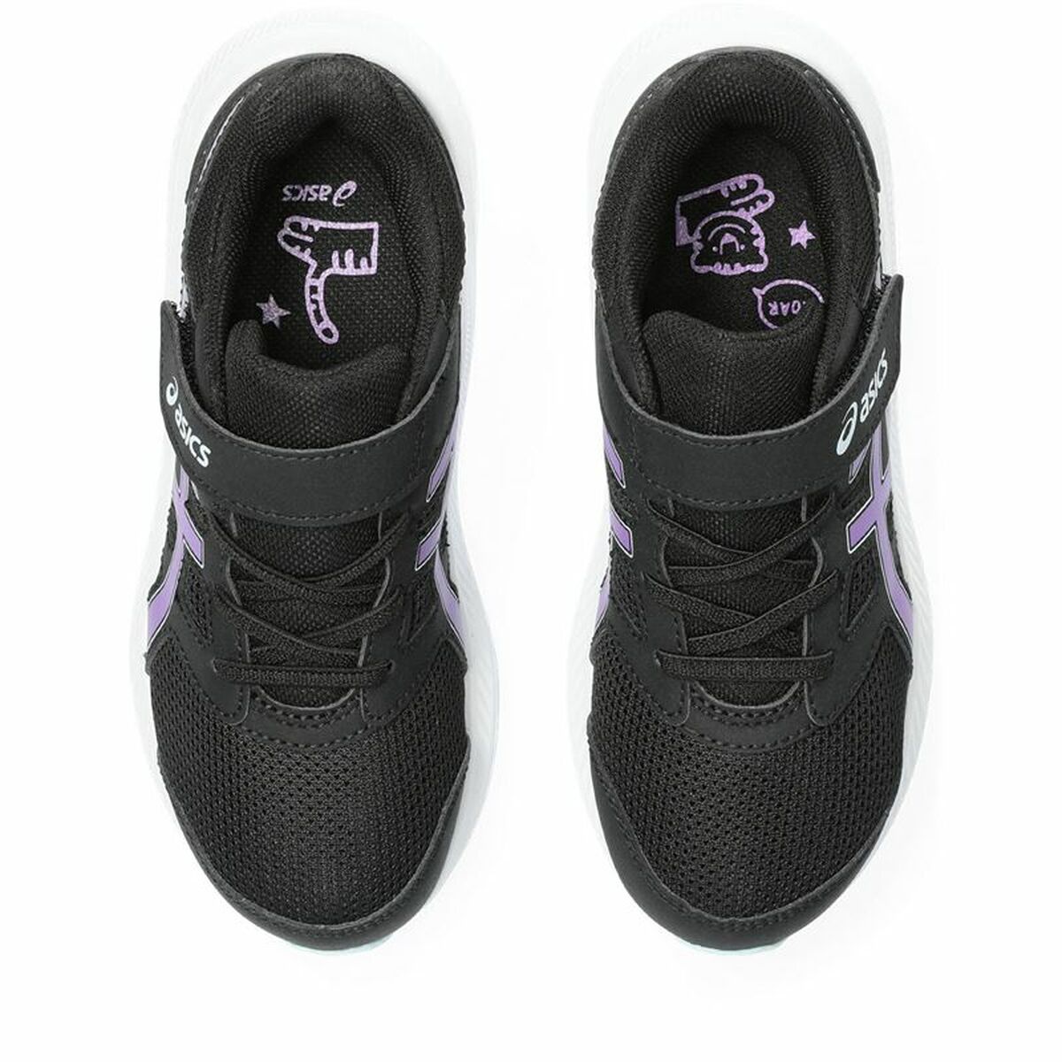 Sapatilhas de Running Infantis Asics Jolt 4 PS Roxo Preto - EcoNest