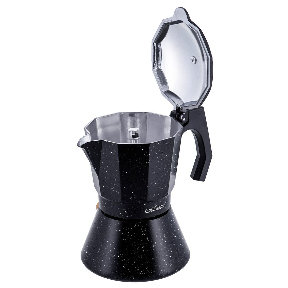 Cafeteira Italiana Feel Maestro MR-1667-6 Preto Granito Alumínio 300 ml 6 Copos - EcoNest