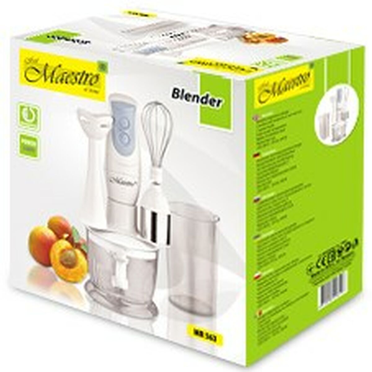 Batedora de Copo Feel Maestro MR-563 Branco 300 W 600 ml - EcoNest