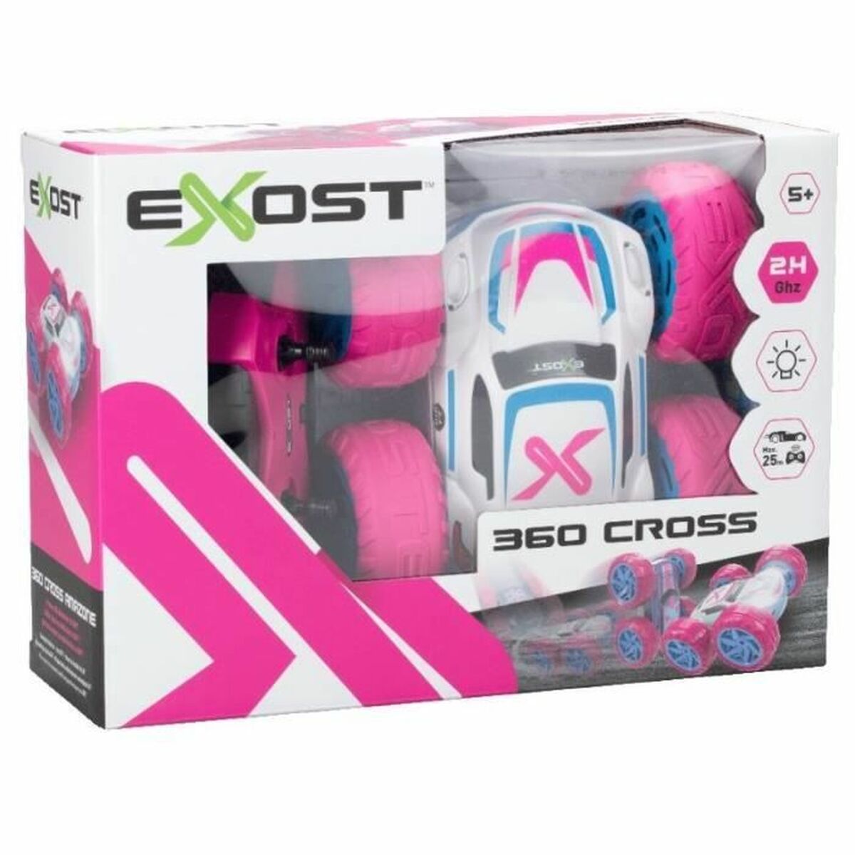 Carro Rádio Controlo Exost Branco/Rosa - EcoNest