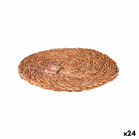 Individuais Privilege Castanho Ø 35 cm vime (24 Unidades) - EcoNest