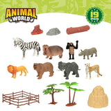 Figuras de animais Colorbaby 19 Peças Selva Plástico 14 x 6 x 5 cm (6 Unidades) - EcoNest