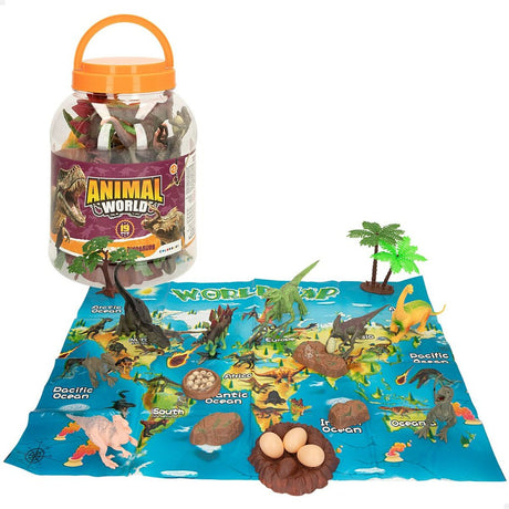 Playset Colorbaby 19 Peças 6 Unidades 17 x 9 x 6 cm Dinossauros - EcoNest