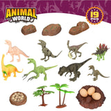 Playset Colorbaby 19 Peças 6 Unidades 17 x 9 x 6 cm Dinossauros - EcoNest