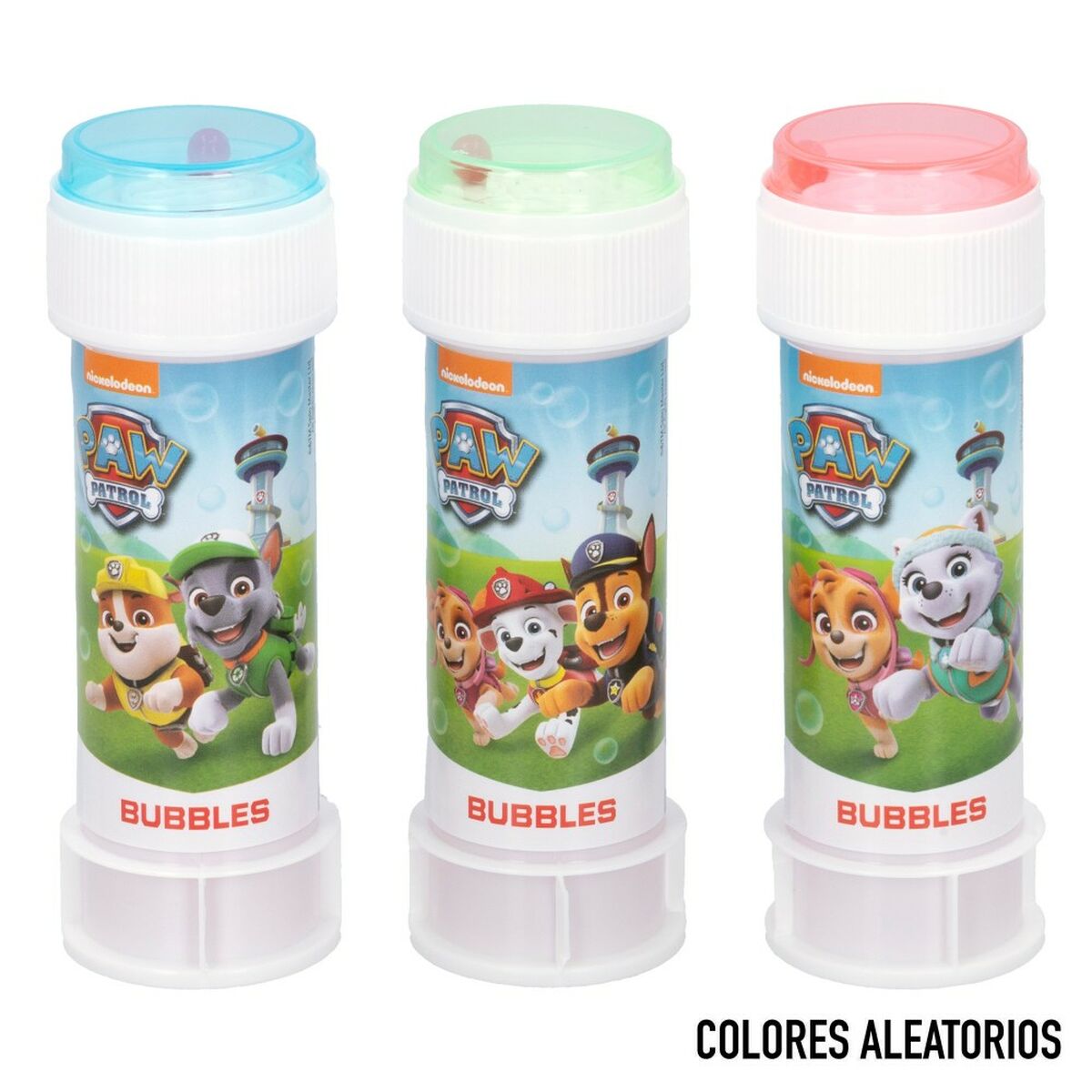 Frasco para bolas de sabão The Paw Patrol 60 ml 3,8 x 11,5 x 3,8 cm (216 Unidades)