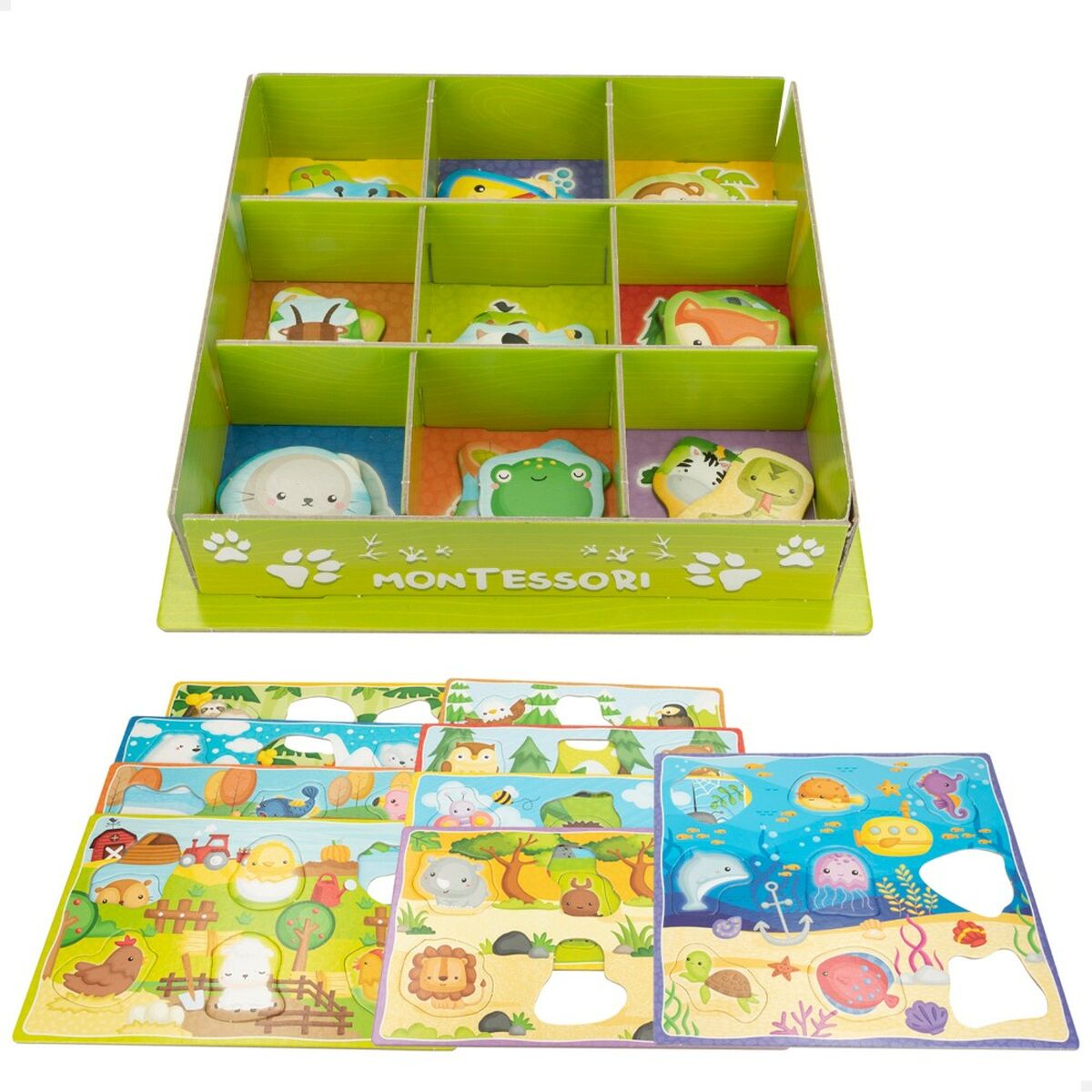 Juego Educativo Lisciani 26 x 6 x 26 cm Animales Método Montessori 67 Piezas 6 Unidades