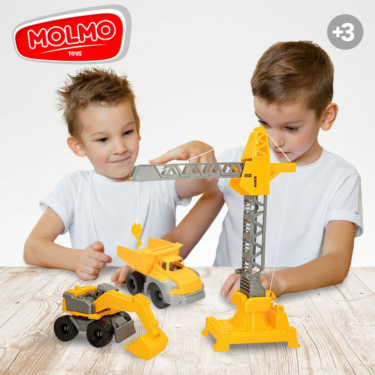 Veículos de Construção Colorbaby 31 x 41 x 9,5 cm (4 Unidades) 3 Peças