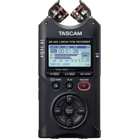 Gravador Tascam DR-40X Azul Preto - EcoNest