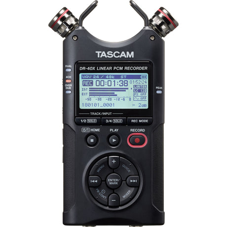 Gravador Tascam DR-40X Azul Preto - EcoNest