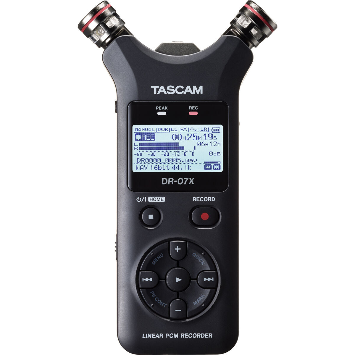 Gravador Tascam DR-07X Azul Preto - EcoNest