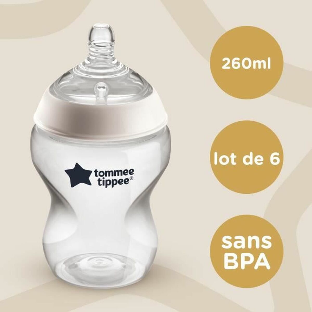 Conjunto de biberões Tommee Tippee 260 ml - EcoNest