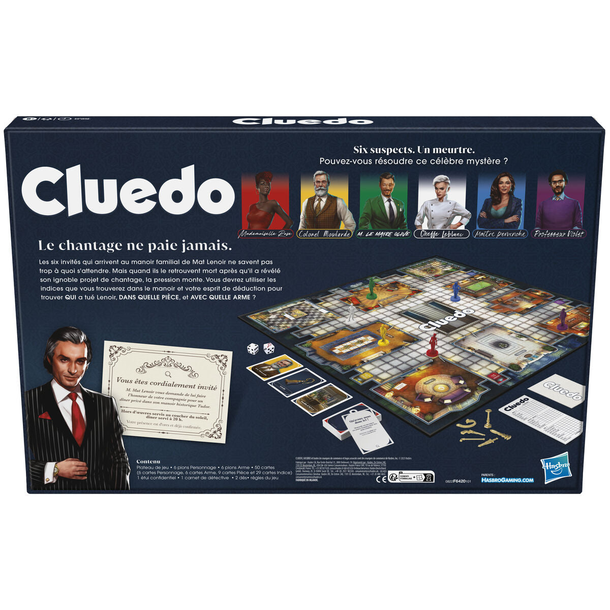 Jogo de Mesa Hasbro Cluedo (FR) Multicolor - EcoNest