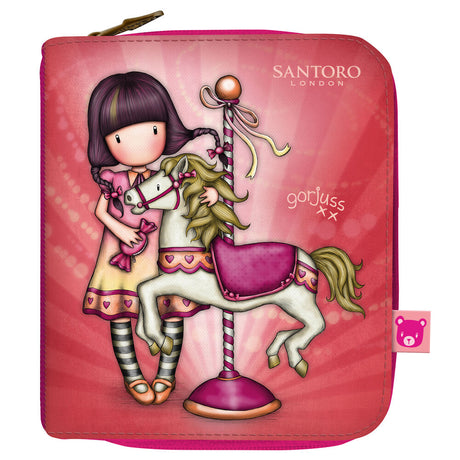 Carteira Gorjuss Carousel Salmão (10 x 12 x 3 cm) - EcoNest