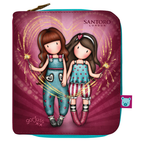 Carteira Gorjuss Fireworks Grená (10 x 12 x 3 cm) - EcoNest