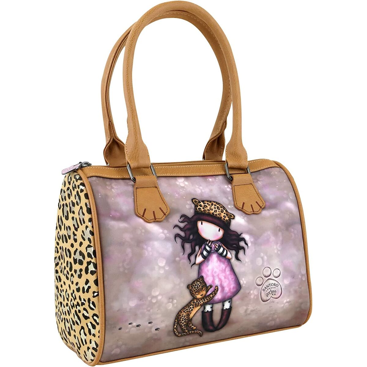 Bolso de mão Gorjuss Leopardo (28 x 22 x 13 cm) - EcoNest