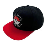 Boné Unissexo Pokémon Trainer 58 cm Preto Vermelho Tamanho único - EcoNest