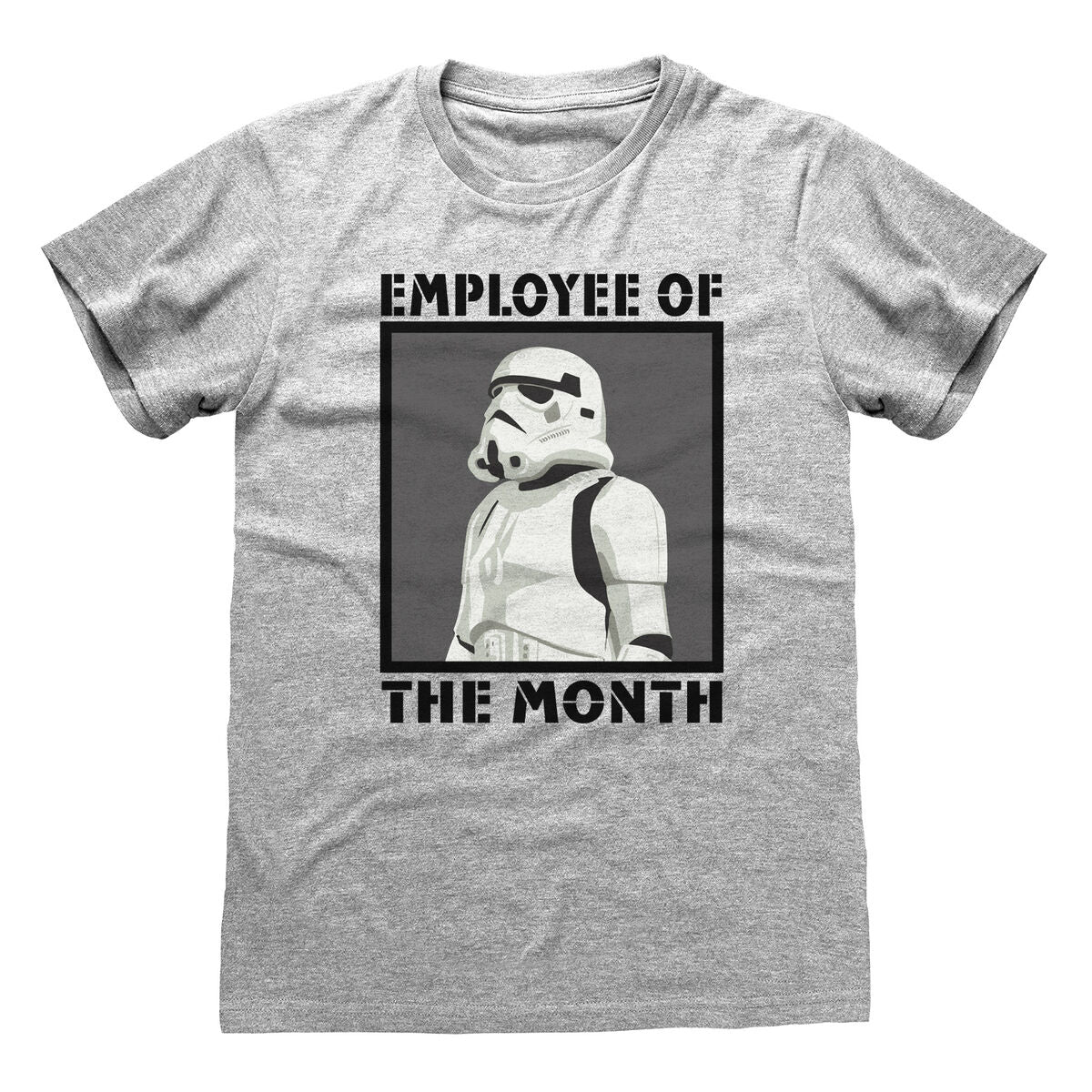 Camisola de Manga Curta Star Wars Employee of the Month Cinzento Unissexo - EcoNest