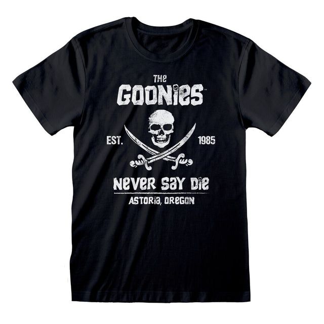 Camisola de Manga Curta The Goonies Never Say Die Preto Unissexo - EcoNest