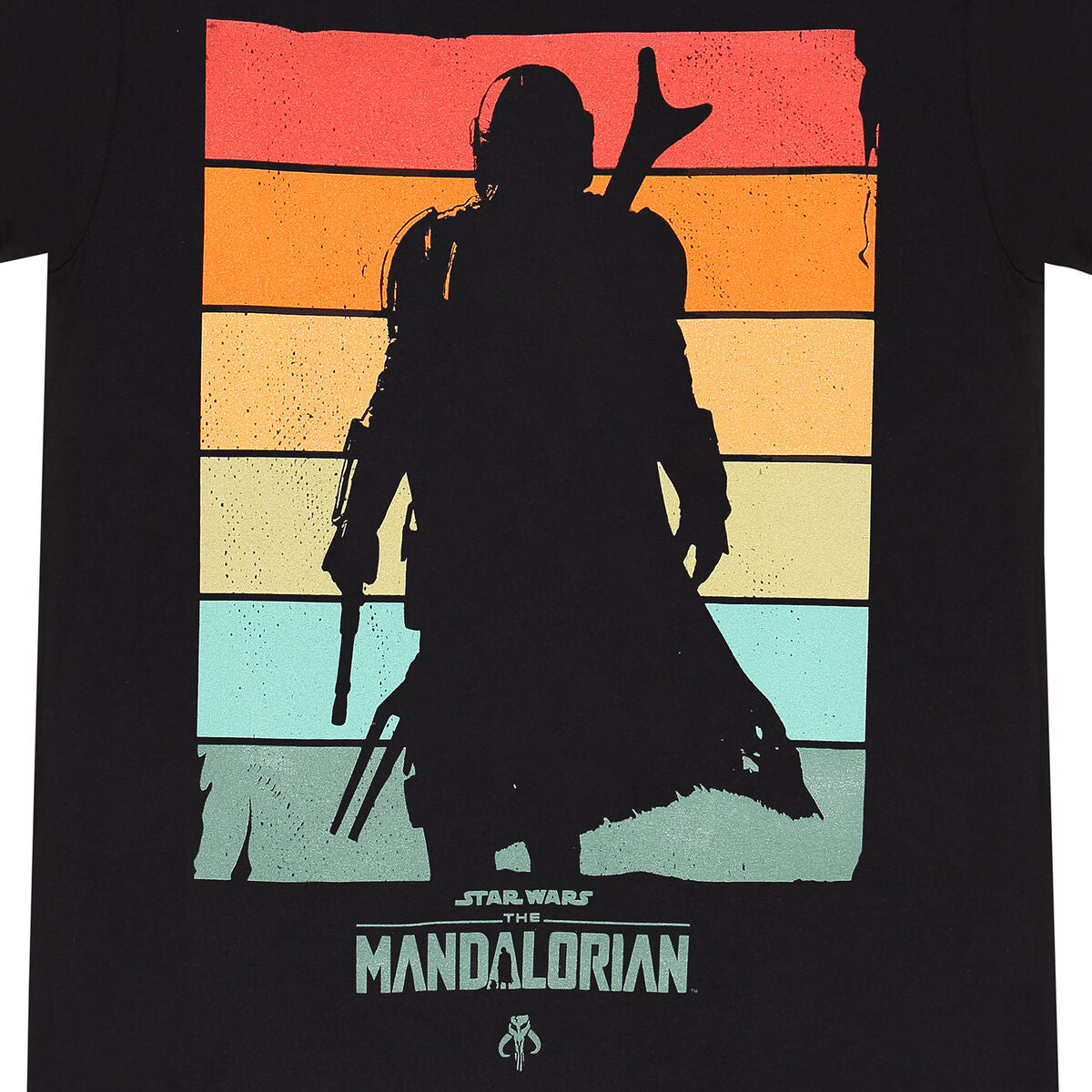 Camisola de Manga Curta The Mandalorian Spectrum Preto Unissexo - EcoNest