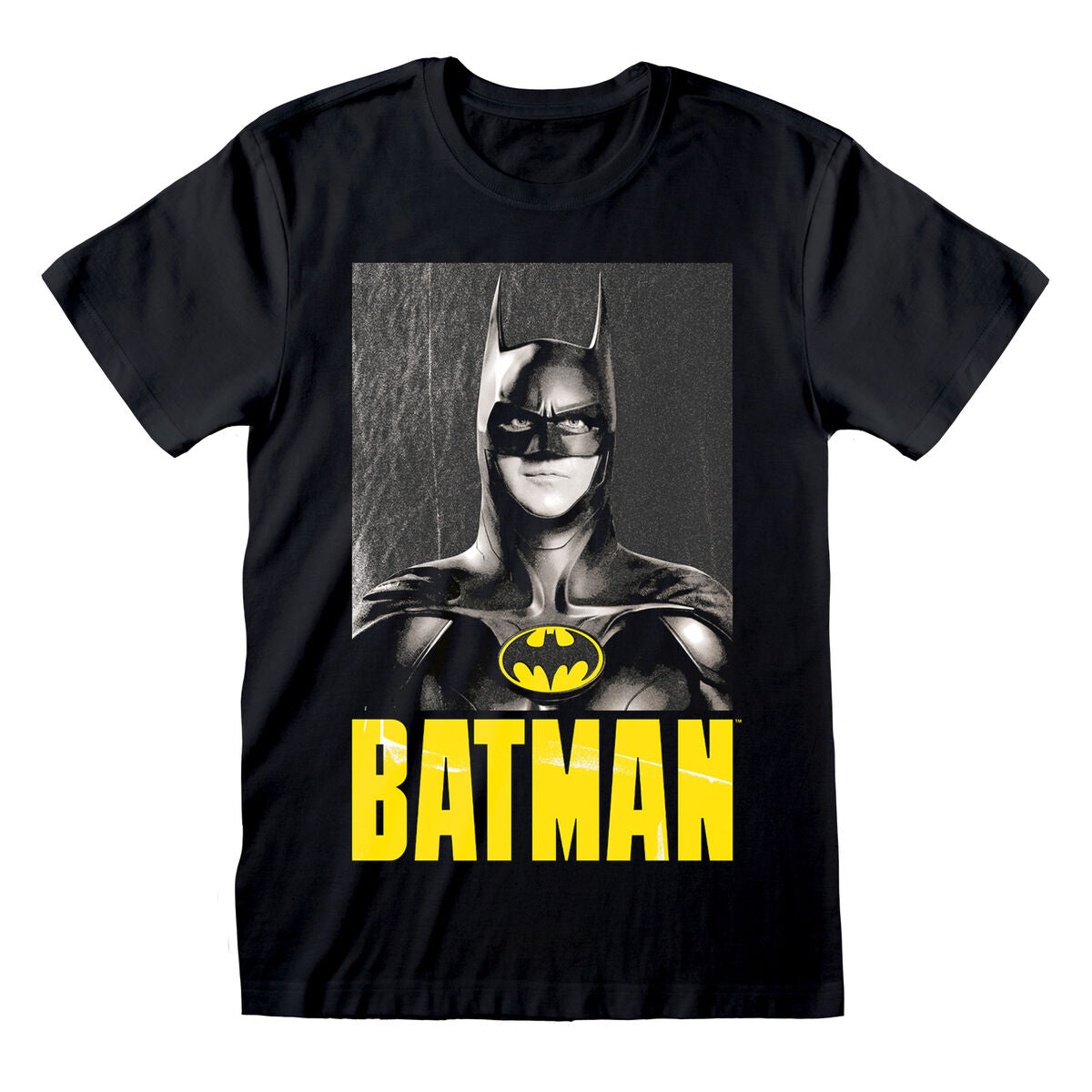 Camisola de Manga Curta Batman Keaton Batman Preto Unissexo - EcoNest